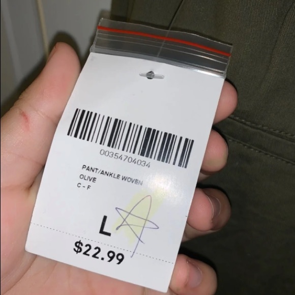 Green straight style pants forever 21 NWT - Picture 6 of 6